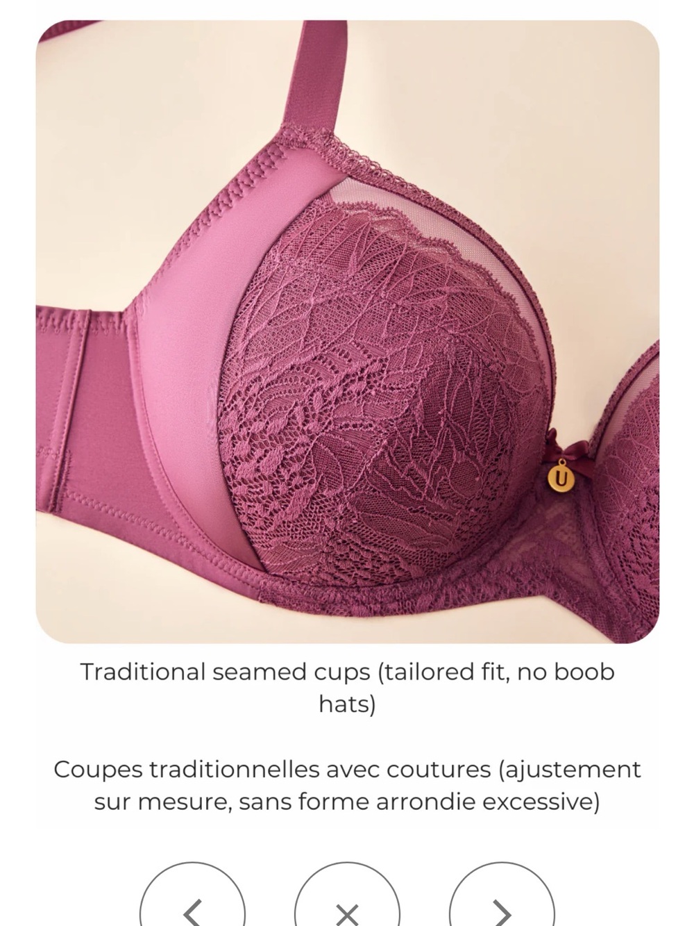 Understance Lace Full-Coverage Bra in Raspberry Rose - Picture 5 of 7